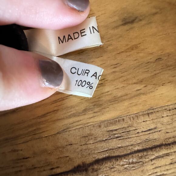 Loewe Black Lambskin Anagram Leather Gloves est size Small Authentic CoA - Picture 4 of 8